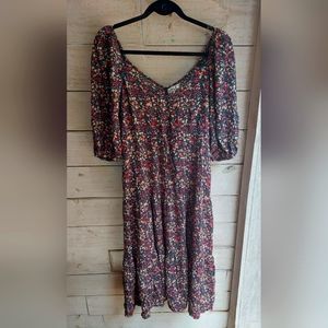 Silver Wishes Womens Dress floral